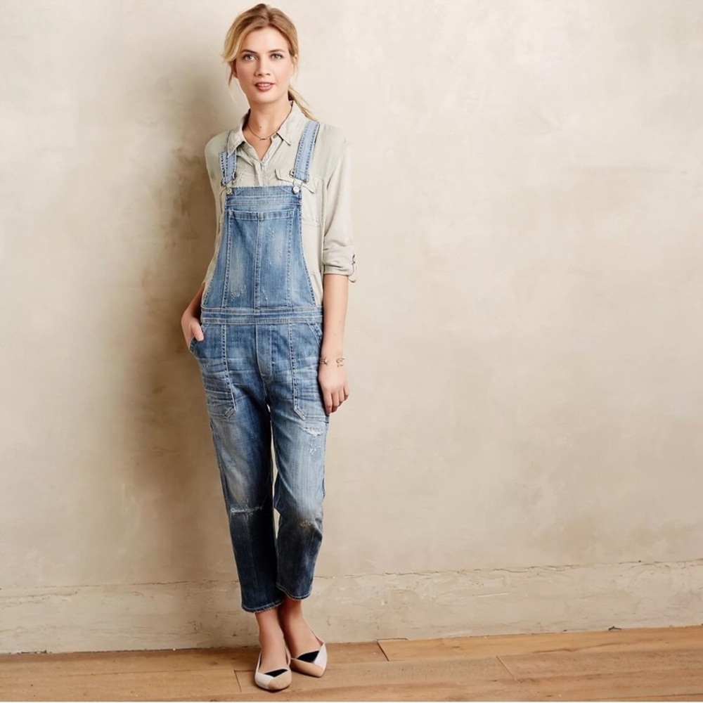 Citizens of Humanity Audrey Slouchy Slim Cropped Overalls. NWT